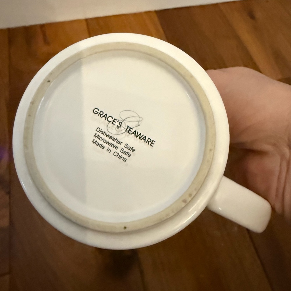 White Ceramic Mug with Black Tree Design - Picture 4 of 4